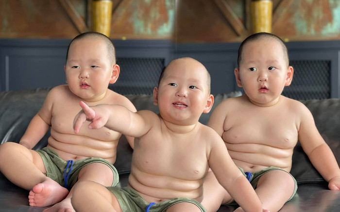 Con trai út Trà My idol khoe body '6 múi', netizens thi nhau đòi 'cắn' vì quá đáng yêu Ảnh 2