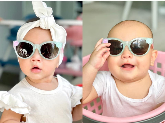 Hồ Ngọc Hà còn 'chơi lầy' khi ghép hình hai bé cạnh nhau, càng thấy rõ sự khác biệt trong tính cách.