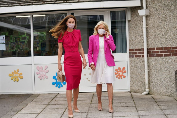 Kate Middleton sánh đôi cùng phu nhân tổng thống Mỹ Jill Biden vừa qua