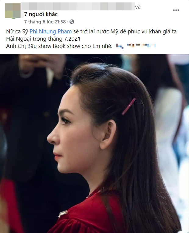 Phi Nhung có lịch biểu diễn ở Mỹ trong tháng 8 tới.