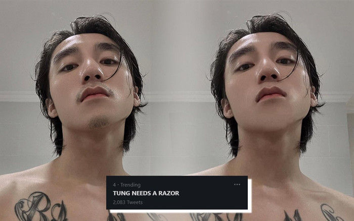 Đăng ảnh râu ria xuề xòa, Sơn Tùng M-TP được fan giúp 'cạo râu online' Ảnh 2