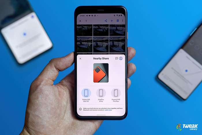 Tính năng Nearby Sharing của Google. (Ảnh: Tweak Library)