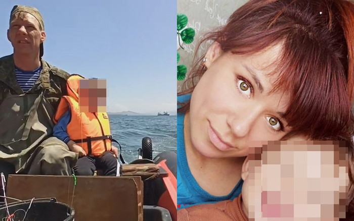 Cha và mẹ của bé Fedya.