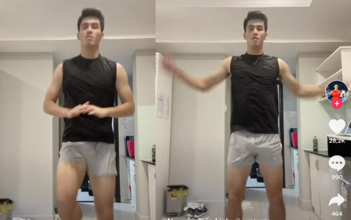 Tiến Linh đăng clip tập thể dục ở phòng cách ly, dân mạng thốt lên: 'Ối đau mắt quá' Ảnh 2