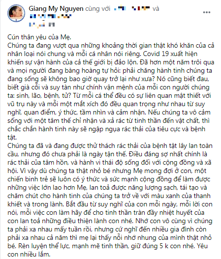Giáng My viết tâm thư gửi con gái xinh như hoa hậu Ảnh 4