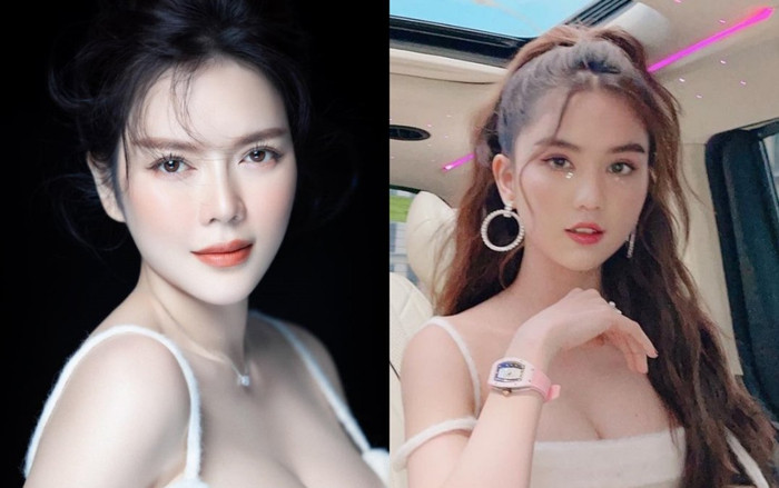 Ngọc Trinh - Lý Nhã Kỳ đụng hàng 'nảy lửa' với chiếc váy 'phồn thực', tôn vòng 1 căng đầy Ảnh 2