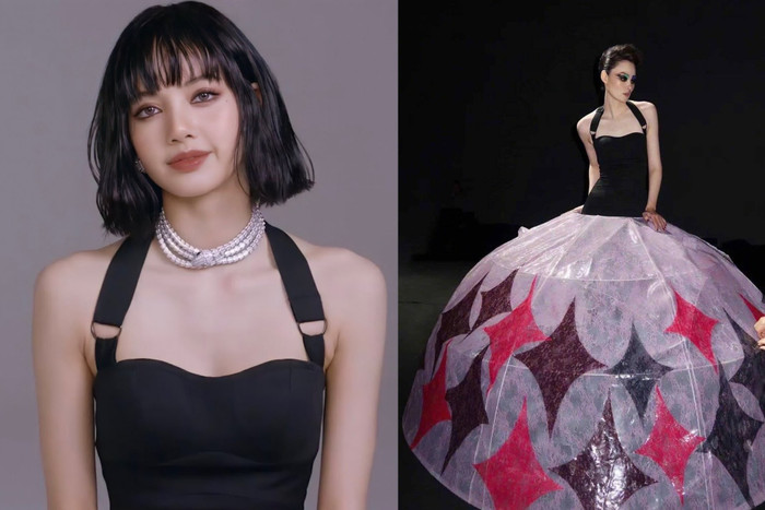 Lisa Black Pink trong bộ váy đến từ NTK người Trung Quốc Louis Shengtao Chen