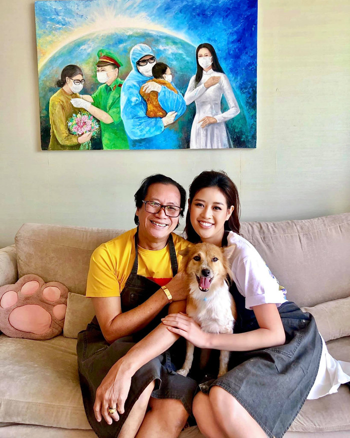 Hoa hậu Khánh Vân mừng ngày Father's Day: 'Cảm ơn cha đã luôn bên cạnh, yêu thương con, con nhớ cả nhà' Ảnh 4