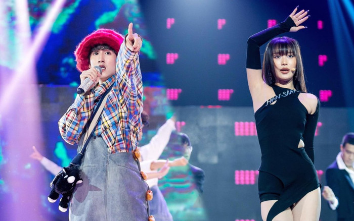 The Heroes: Han Sara diện set đồ đen nóng bỏng, VP Bá Vương nhắng nhít với mũ đội đầu lạ mắt Ảnh 2