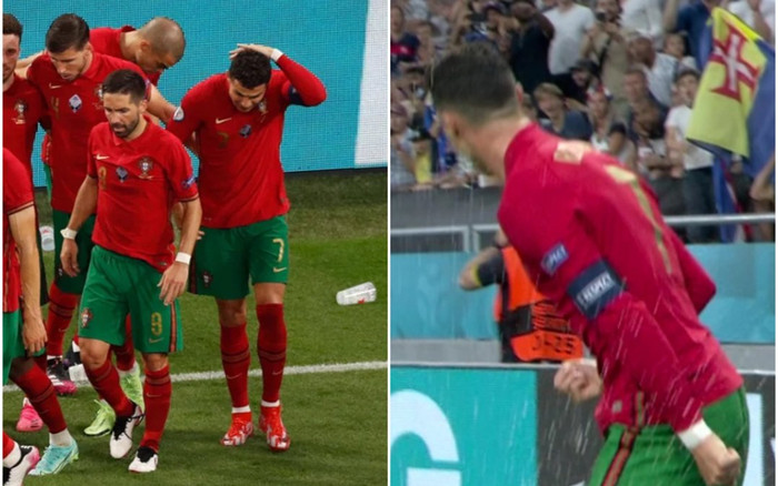 Fan quá khích ném cốc vào người Ronaldo Ảnh 2