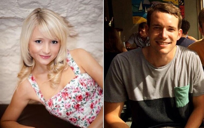 Hannah Witheridge và David Miller bị sát hại ở Koh Tao. (Hình ảnh: Twitter)