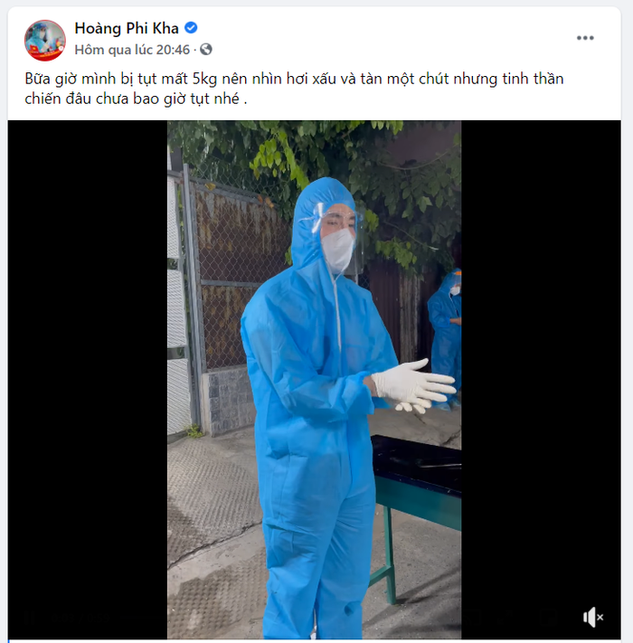 Ca sĩ Hoàng Phi Kha cho biết mình sụt cân kể từ khi tham gia làm nhiệm vụ điều phối viên