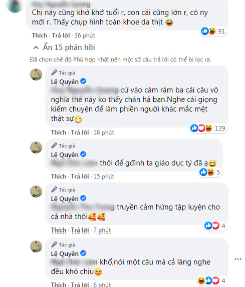 Lệ Quyên thẳng thắn đáp trả anti-fan 'cực gắt'.