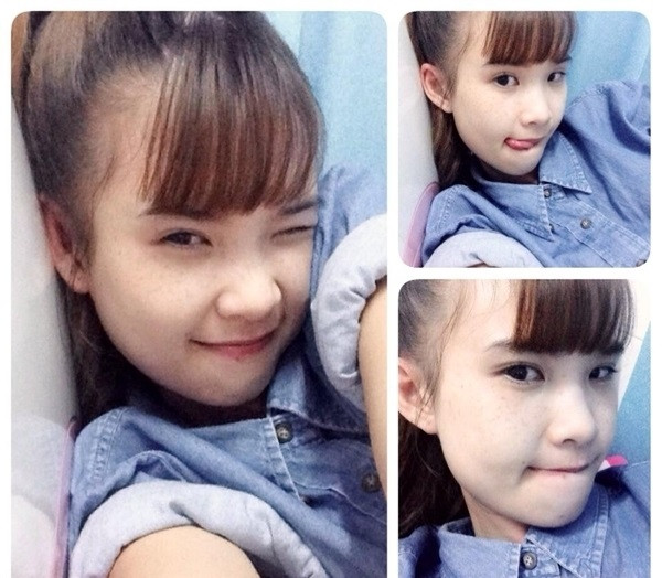 Dù có lộ tàn nhang nhưng vẫn rất mịn màng, hồng hào.