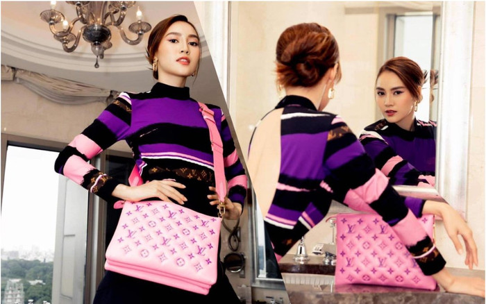 Ninh Dương Lan Ngọc chơi trội với sắc tím khó nhằn, khoe khéo lưng trần đẹp tuyệt Ảnh 2