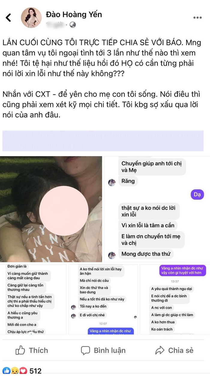 Cô Xuyến 'phản dame' khi bị 'tố' ngoại tình, tung loạt tin nhắn chồng cũ thứ 4 từng xin tha thứ? Ảnh 6