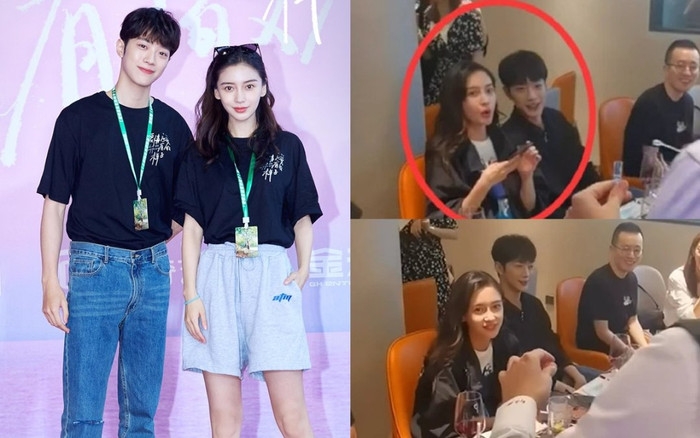 Tiệc khai máy 'Dáng vẻ nên có của tình yêu': Lại Quán Lâm hóa 'bé ngoan' ngại ngùng dõi theo Angelababy Ảnh 2