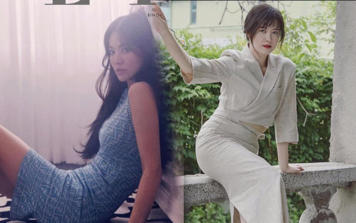 Goo Hye Sun lộ bụng mỡ, Song Hye Kyo khoe dáng 'ngon nghẻ' kỷ niệm 2 năm ly hôn Song Joong Ki Ảnh 2