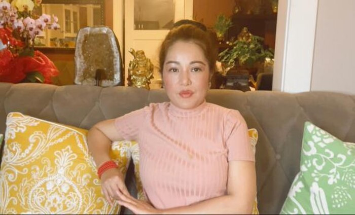 Hình ảnh Thúy Nga xuất hiện trên livestream cách đây chưa lâu