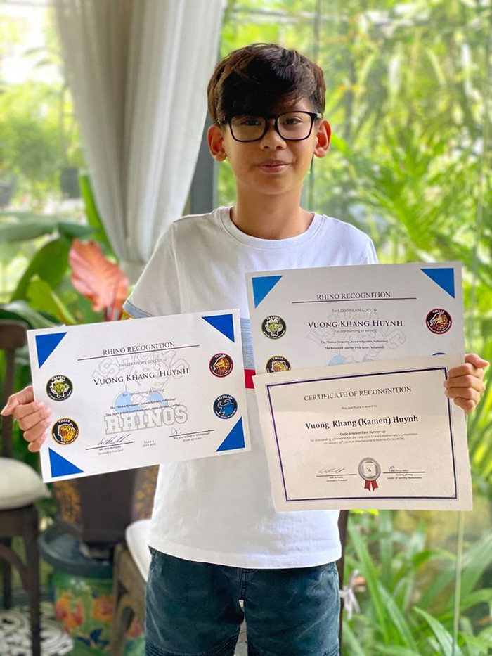 Con trai đầu Vương Khang từng mang về không ít thành tích và huy chương.