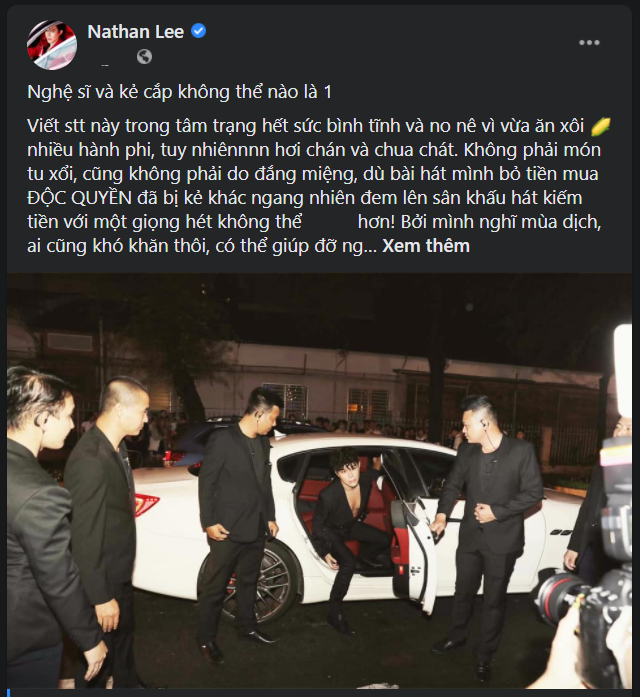 Bài đăng của Nathan Lee.