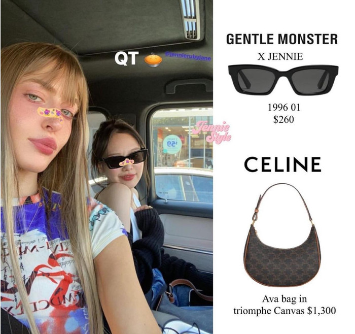 Phụ kiện túi xách Celine và kính mát hàng hiệu mà Jennie xách kèm khi đi chơi cùng Simihaze nhanh chóng thu hút sự chú ý của các tín đồ