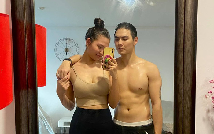 Chúng Huyền Thanh khoe giảm được 18kg sau gần 3 tháng sinh con, ông xã Jay Quân cũng không kém cạnh Ảnh 2