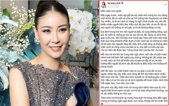 Hà Kiều Anh lên tiếng thanh minh và xin lỗi về chia sẻ gây hiểu lầm mình là 'công chúa triều Nguyễn' Ảnh 2