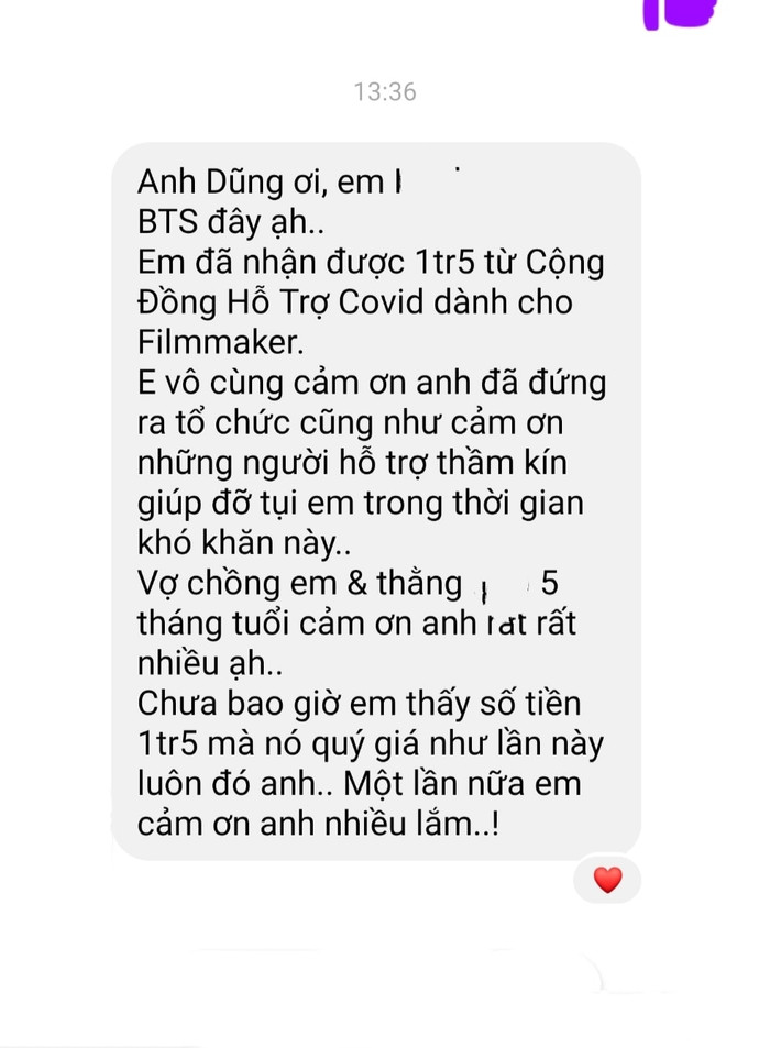 Đạo diễn Nguyễn Quang Dũng kêu gọi sự hỗ trợ cho anh em đoàn phim