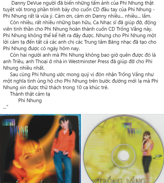 Bài đăng mới nhất của nữ ca sĩ Phi Nhung