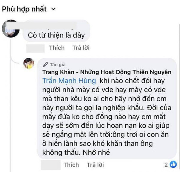 Người mẫu Trang Trần từng đáp trả anti-fan khi bị chỉ trích việc từ thiện