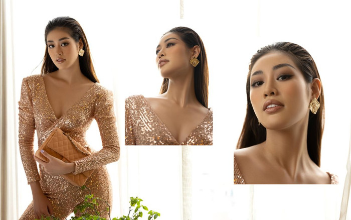 Hoa hậu Khánh Vân mở 'đại tiệc thời trang' ngay tại nhà: Giãn cách xã hội vẫn phải đẹp! Ảnh 2