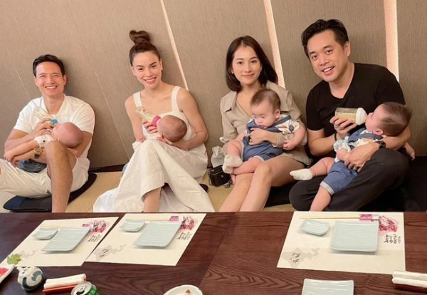 Gia đình Dương Khắc Linh và gia đình Hồ Ngọc Hà thường xuyên có những buổi tụ họp cùng nhau.