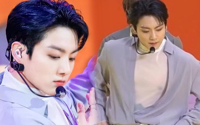 Jungkook (BTS) mặc áo xuyên thấy lộ phần nhạy cảm 'tấn công' fan Ảnh 2