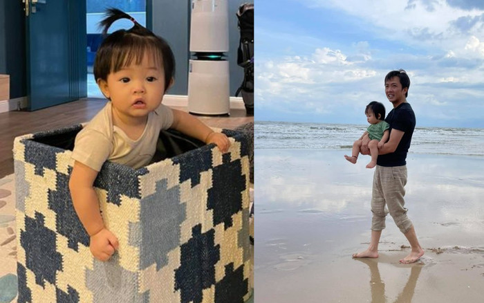 Cường Đô La khoe ảnh bé Suchin tinh nghịch, còn dùng từ này để diễn tả thái độ 'gái cưng' Ảnh 2