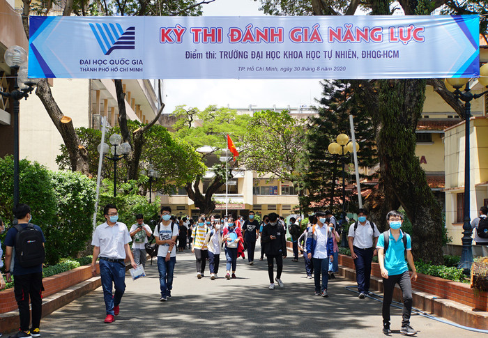 Kỳ thi đánh giá năng lực của ĐH Quốc gia TP.HCM năm 2020. Ảnh: VnExpress