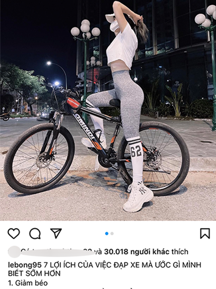 Chia sẻ lợi ích việc chạy xe đạp, Lê Bống lại nhận 'gạch đá' vì phô vòng 3 phản cảm Ảnh 3