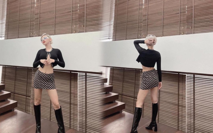 Đỉnh như Tóc Tiên mặc áo không nội y ngắn cũn cỡn thế mà chả hề lộ hàng Ảnh 2