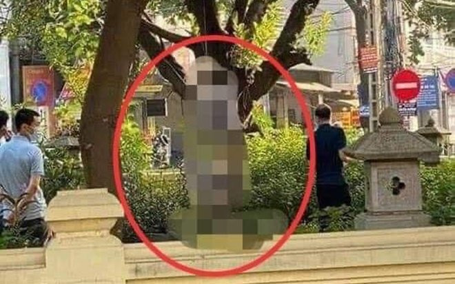 Hà Nội: Phát hiện một người đàn ông tử vong trong tư thế treo cổ ở sân đình Ảnh 2