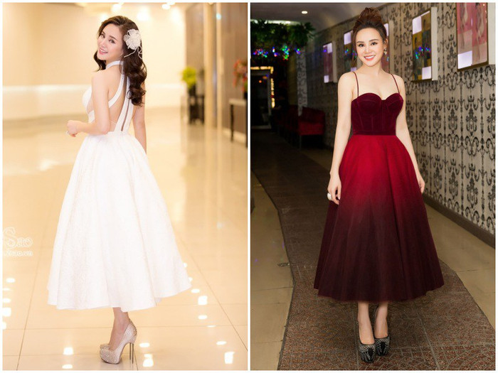 Mẹ 2 con ưu ái những thiết kế váy xòe bềnh bồng, công chúa...