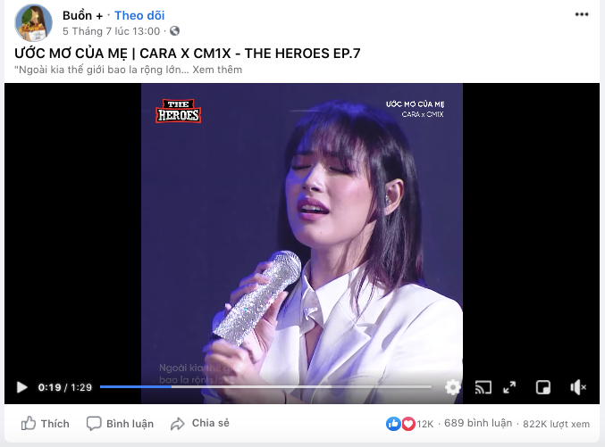 Tiết mục song ca của Cara và mẹ áp đảo lượt xem tập 7 The Heroes, khuấy đảo mạng xã hội với 5 triệu view Ảnh 3