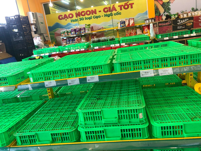 Đúng như cảnh tượng hiện nay của hầu hết siêu thị tại TP.HCM