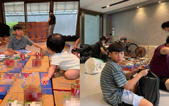 Giữa mùa dịch bệnh, Subeo cùng vợ chồng Cường Đô La có hành động đẹp, đáng ý là biểu cảm của Suchin Ảnh 2