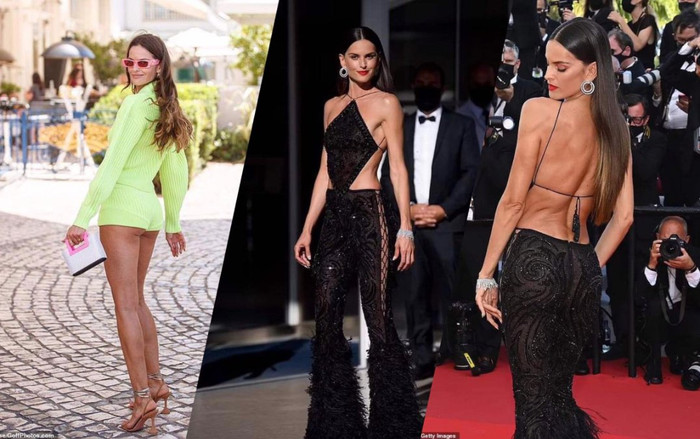 Cựu thiên thần nội y 'nghiện' khoe vòng 3, liên tục mặc đồ hở mông gây tức mắt tại Cannes 2021 Ảnh 2