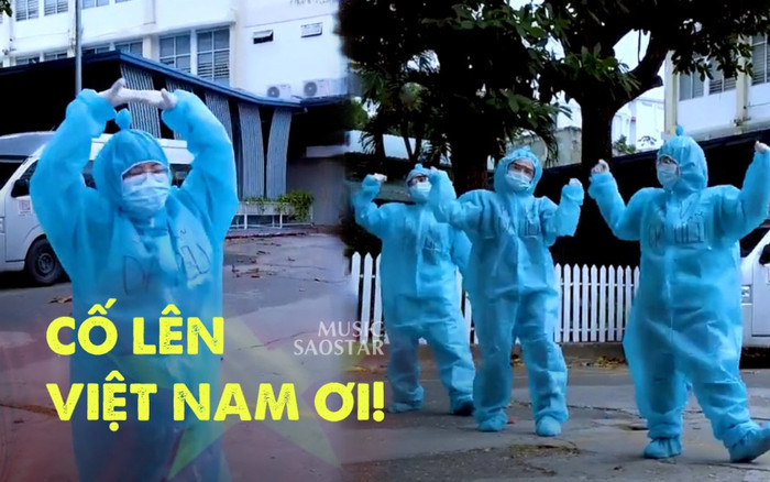 Khoảnh khắc 'kéo mood' mùa dịch: Các chiến sĩ chống dịch khoe vũ đạo cực đáng yêu trên nền nhạc K-ICM Ảnh 2