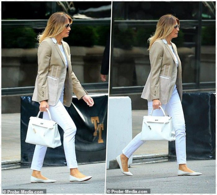 Trang phục của vợ Donald Trump nhanh chóng được dân tình săm soi hết mực