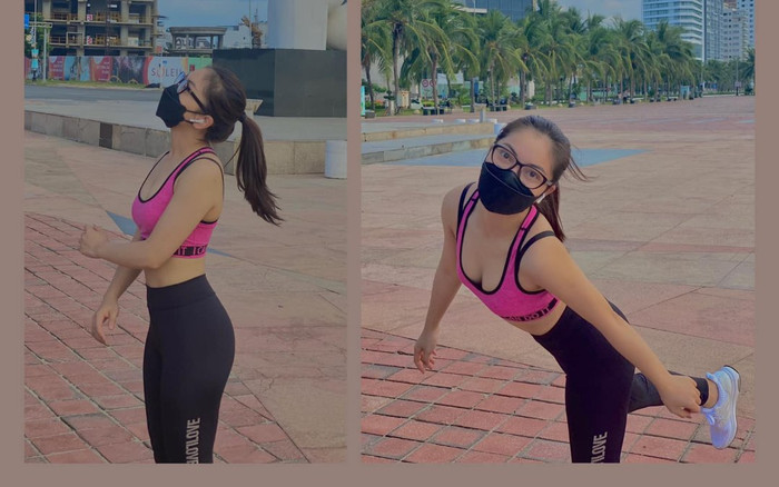 Tập thể dục 'sương sương', Nhật Lê khiến netizen trầm trồ vóc dáng 'ngực tấn công, mông phòng thủ' Ảnh 2