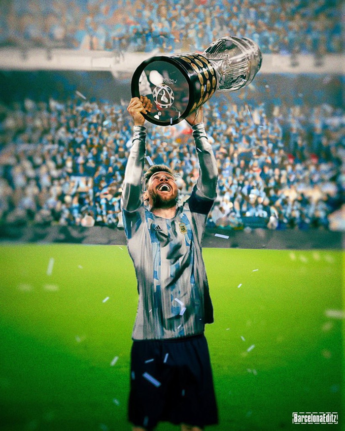 Messi cuối cùng cũng có danh hiệu lớn cùng tuyển Argentina.