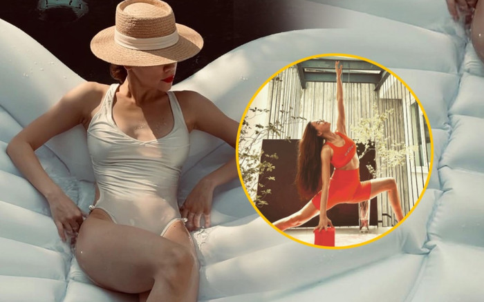 Hoá ra đây là ca khúc 'kéo mood' Hà Hồ tập luyện để có body 'chặt chém' trong mùa dịch? Ảnh 2