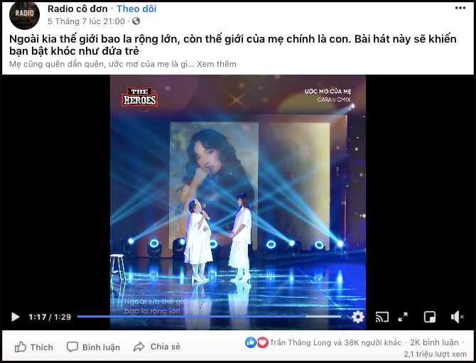 Màn trình diễn của Cara cùng mẹ nhanh chóng thu hút sự quan tâm của khán giả, và được chia sẻ rộng rãi trên các nền tảng mạng xã hội.